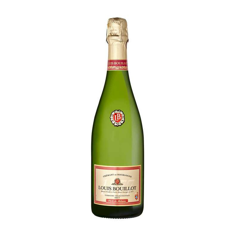 Crémant de Bourgogne Brut Blanc Perle de Molesme Louis Bouillot 75 CL 12,50 € Appellations régionales chez Millésimes à la Carte