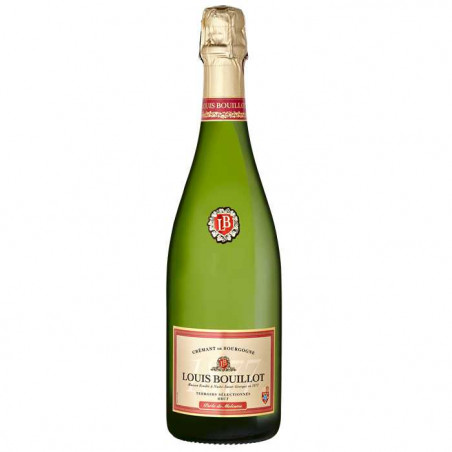 Crémant de Bourgogne Brut Blanc Perle de Molesme Louis Bouillot 75 CL 12,50 € Appellations régionales chez Millésimes à la Carte