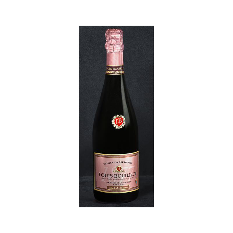 Crémant de Bourgogne Rosé Perle de Molesmes Louis Bouillot 75 cl 12,50 € Appellations régionales chez Millésimes à la Carte