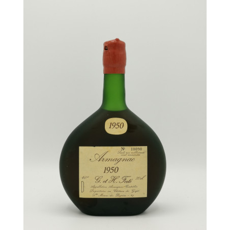 Armagnac 1950 G et H Ferte De Partenay 40% 70 cl 695,00 € Spiritueux chez Millésimes à la Carte