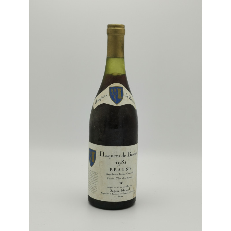 Beaune Premier Cru 1981 Cuvée Clos des Avaux Hospices de Beaune 75 cl 165,00 € Beaune Premier Cru Cuvée Clos des Avaux chez M...