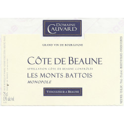 Côte de Beaune Rouge Les Monts Battois 2021 Domaine Cauvard 75 cl 19,90 € Côte de Beaune chez Millésimes à la Carte