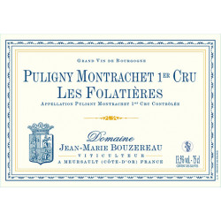 Puligny Montrachet 1er cru Folatières 2021 Domaine Jean Marie Bouzereau 75 cl 99,00 € Côte de Beaune chez Millésimes à la Carte