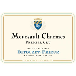 Meursault Premier Cru Les Charmes 2021 Domaine Bitouzet Prieur 75 cl 87,00 € Côte de Beaune chez Millésimes à la Carte