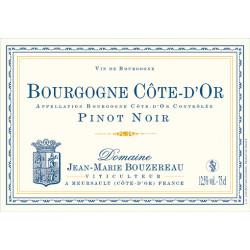 Bourgogne Côte d'Or Pinot Noir 2021 Domaine Jean marie Bouzereau 75 cl 19,00 € Côte de Beaune chez Millésimes à la Carte