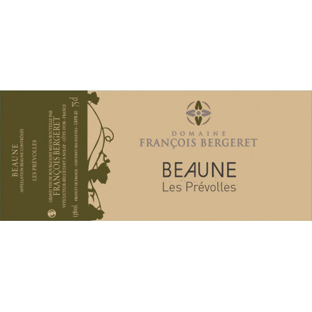 Beaune Les Prévolles Blanc 2020 Domaine François Bergeret 75 cl 27,00 € Côte de Beaune chez Millésimes à la Carte