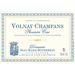 Volnay 1er Cru Champans 2019 Domaine Jean Marie Bouzereau 75 cl 59,00 € Côte de Beaune chez Millésimes à la Carte