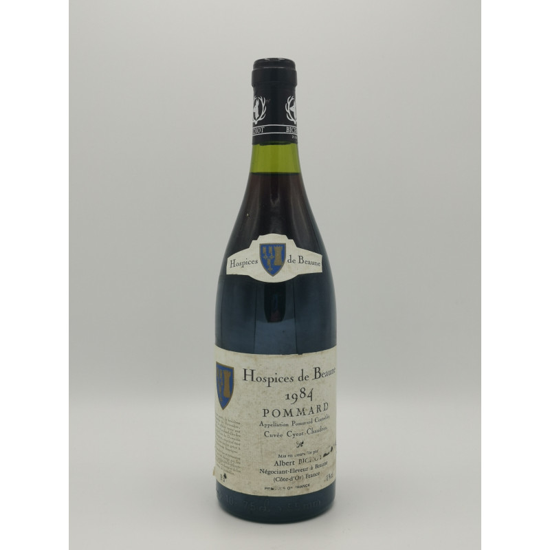 Pommard Cuvée Cyrot Chaudron 1984 Hospices de Beaune 75 cl 149,00 € Pommard Cuvée Raymond Cyrot chez Millésimes à la Carte