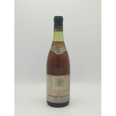 Pouilly Fuissé 1968 Pasquier Desvignes 75 cl 79,00 € 1968 chez Millésimes à la Carte