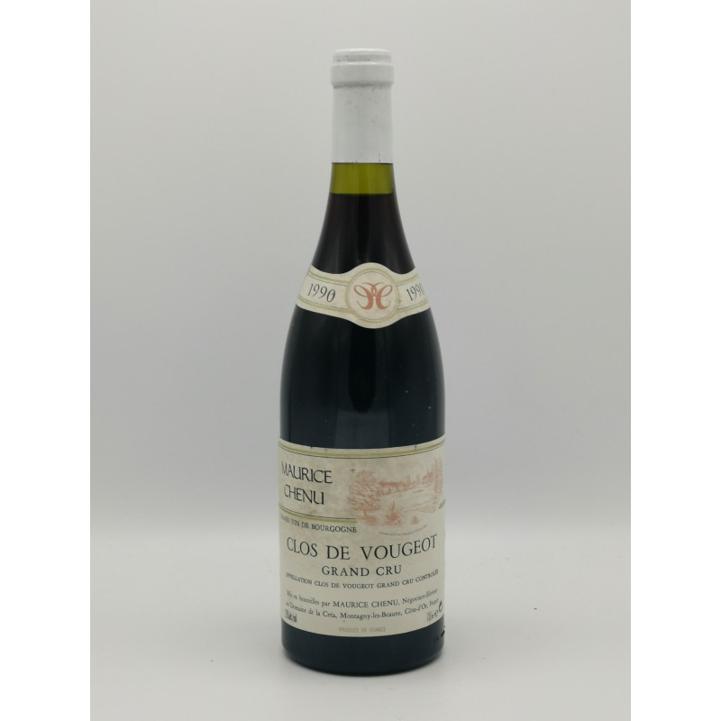 Clos de Vougeot Grand Cru 1990 Maurice Chenu 75 cl 249,00 € 1990 chez Millésimes à la Carte