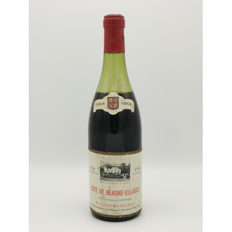 Côte de Beaune Villages 1964 Blondeau Danne 75 cl 115,00 € 1964 chez Millésimes à la Carte