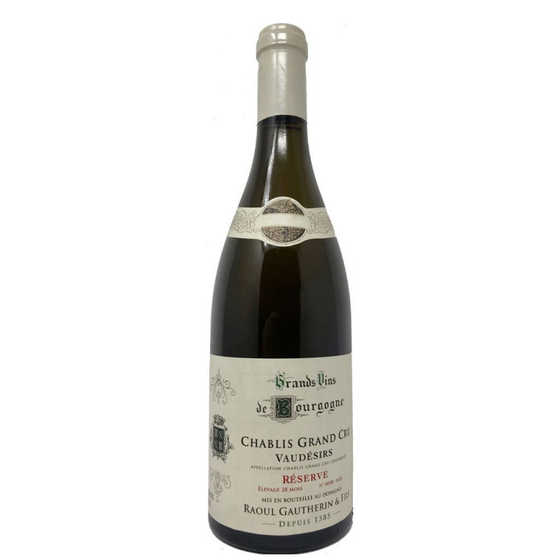 Chablis Grand Cru Vaudésirs Réserve 2020 Domaine Raoul Gautherin 75 cl 119,00 € Domaine Raoul Gautherin chez Millésimes à la ...