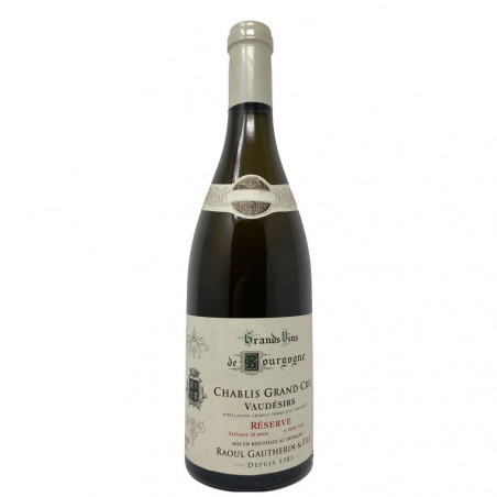 Chablis Grand Cru Vaudésirs Réserve 2020 Domaine Raoul Gautherin 75 cl 119,00 € Domaine Raoul Gautherin chez Millésimes à la ...