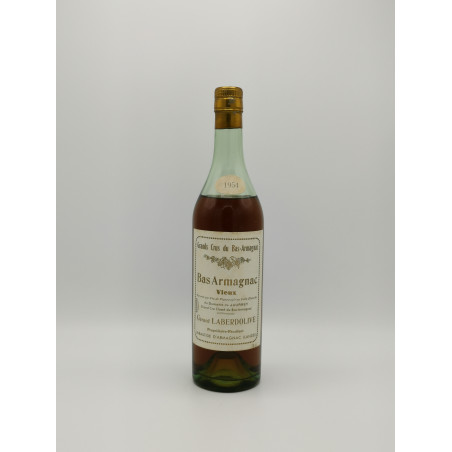 Bas Armagnac Vieux 1954 Laberdolive - Domaine de Jaurrey 70 cl 950,00 € 1954 chez Millésimes à la Carte