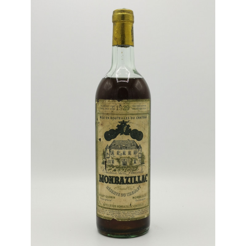 Montbazillac 1929 Château de la Fonvieille Réserve du Theulet 75 cl 325,00 € 1929 chez Millésimes à la Carte