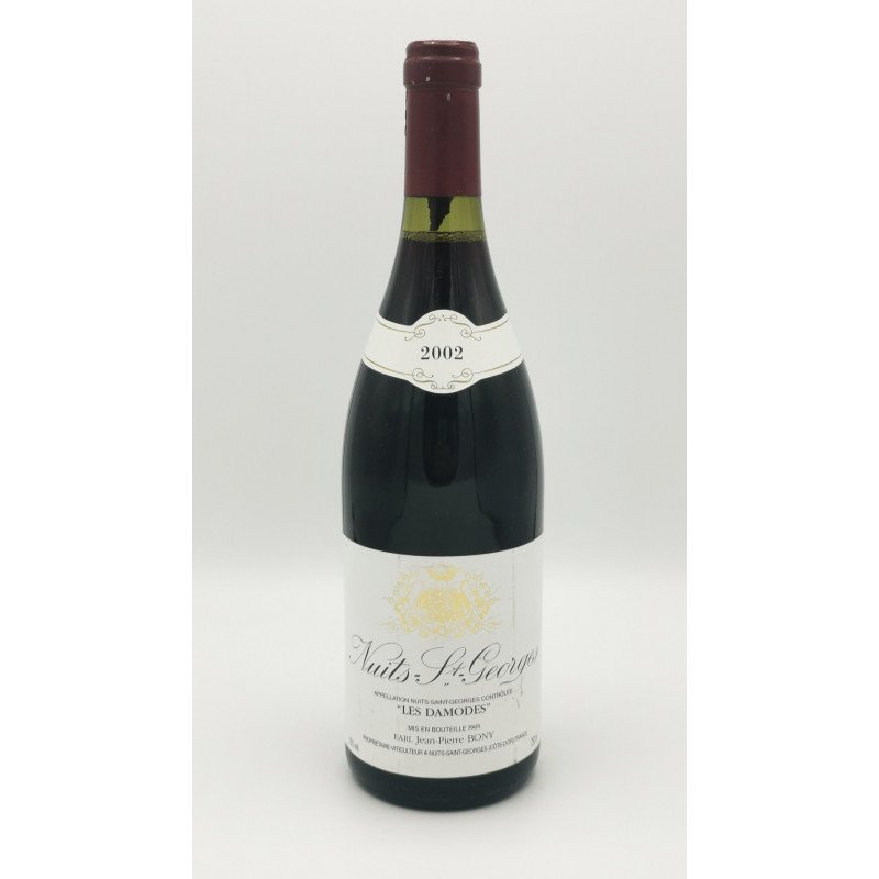 Nuits Saint Georges Les Damodes 2002 Domaine Jean Pierre Bony 75 cl 75,00 € 2002 chez Millésimes à la Carte Nuits Saint Georges Les Damodes 2002 Domaine Jean Pierre Bony 75 cl 75,00 € 2002 chez Millésimes à la Carte
