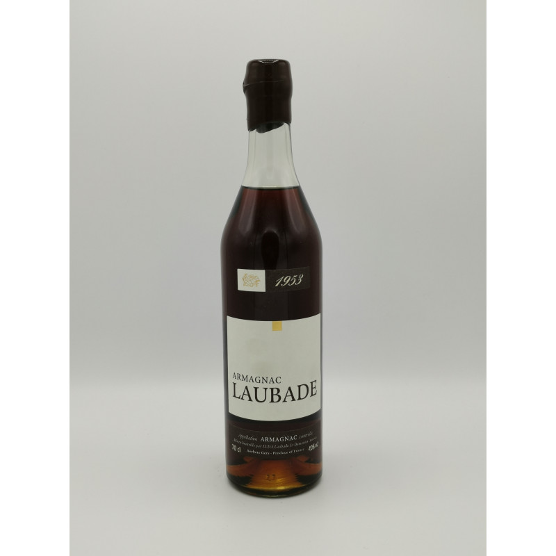 Armagnac 1953 Laubade 70 cl 995,00 € 1953 chez Millésimes à la Carte Armagnac 1953 Laubade 70 cl 995,00 € 1953 chez Millésimes à la Carte