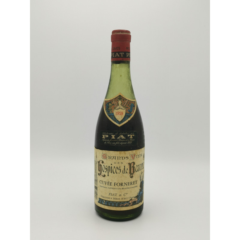 Savigny Les Beaune Cuvée Forneret 1959 Hospices de Beaune 75 cl 255,00 € 1959 chez Millésimes à la Carte Savigny Les Beaune Cuvée Forneret 1959 Hospices de Beaune 75 cl 255,00 € 1959 chez Millésimes à la Carte