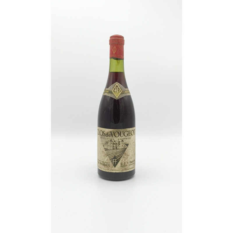 Clos De Vougeot Grand Cru 1962 F. Fanton 75 cl 499,00 € 1962 chez Millésimes à la Carte Clos De Vougeot Grand Cru 1962 F. Fanton 75 cl 499,00 € 1962 chez Millésimes à la Carte