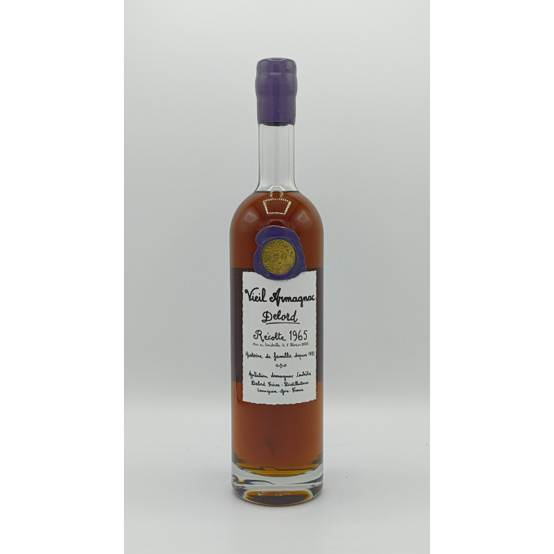Vieil Armagnac Delord 1965 coffret bois 70 cl 359,00 € 1965 chez Millésimes à la Carte
