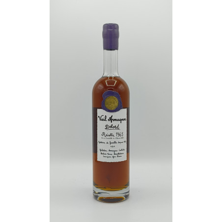 Vieil Armagnac Delord 1965 coffret bois 70 cl 359,00 € 1965 chez Millésimes à la Carte