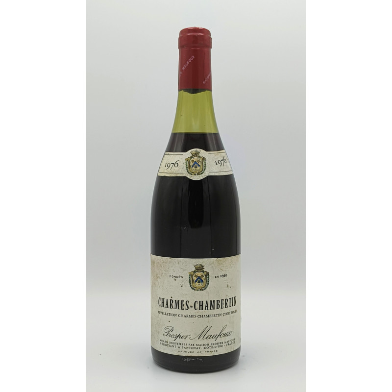 Charmes-Chambertin Grand Cru 1976 Prosper Maufoux 75cl 335,00 € 1976 chez Millésimes à la Carte