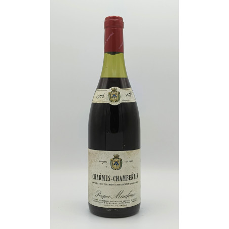 Charmes-Chambertin Grand Cru 1976 Prosper Maufoux 75cl 335,00 € 1976 chez Millésimes à la Carte