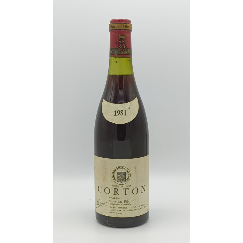 Corton 1981 Clos des Fietres Grand Cru Emile Voarick 75 cl 155,00 € 1981 chez Millésimes à la Carte