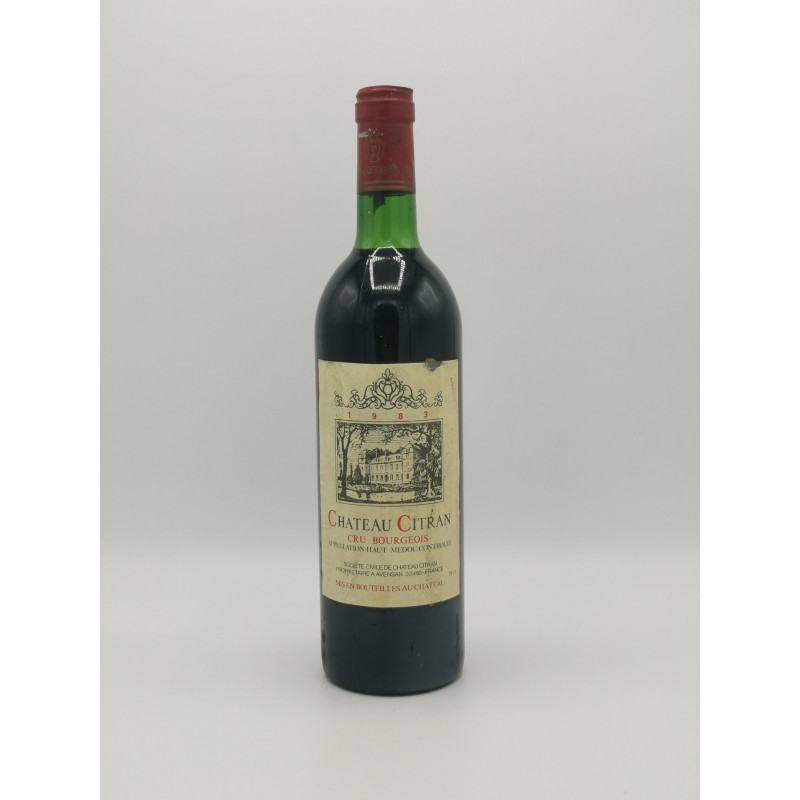 Château Citran 1983 Haut Medoc Cru Bourgeois 75 cl 49,00 € 1983 chez Millésimes à la Carte