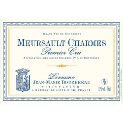 Meursault Premier Cru Charmes 2023 Domaine Jean Marie Bouzereau 75 cl 92,00 € Côte de Beaune chez Millésimes à la Carte