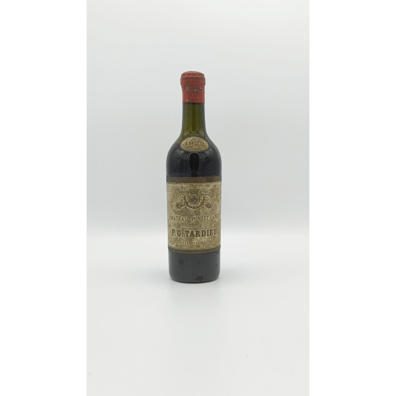 Château Pontet Canet 1922 Pauillac Cru Classé 37,5 cl 299,00 € 1922 chez Millésimes à la Carte