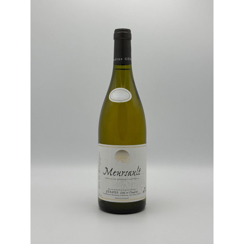 Meursault 2018 Domaine Gérard 75 cl 49,00 € Côte de Beaune chez Millésimes à la Carte