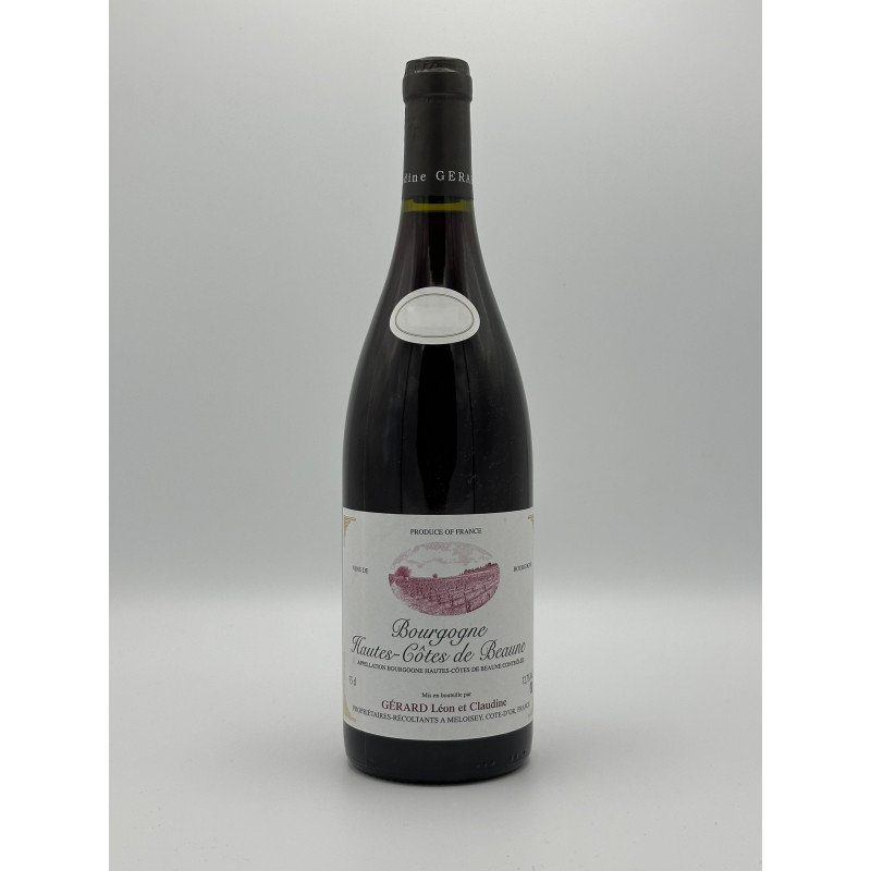 Hautes Côtes de Beaune 2019 Domaine Gérard 75cl 19,00 € Rouge chez Millésimes à la Carte
