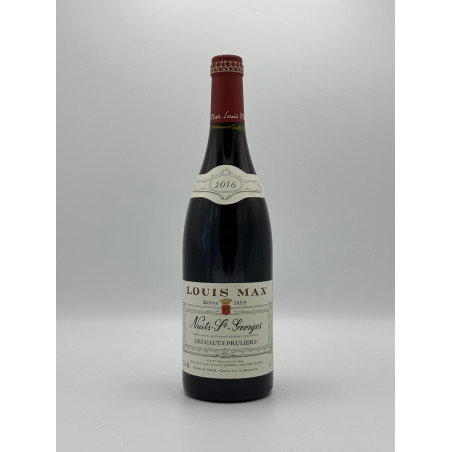 Nuits Saint Georges Les Hauts Pruliers 2016 Louis Max 75 cl 55,00 € Rouge chez Millésimes à la Carte