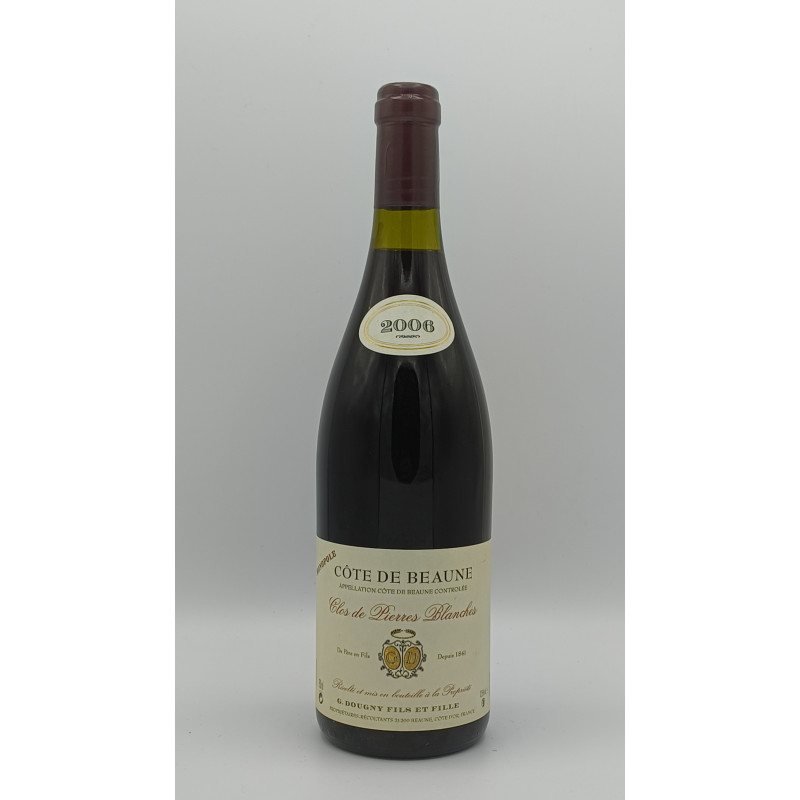 Côte de Beaune Clos de Pierres Blanches 2006 G. Dougny Fils et Fille 75cl 45,00 € Rouge chez Millésimes à la Carte