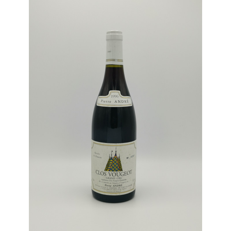 Clos de Vougeot Grand Cru 1996 Pierre André 75 cl 249,00 € Côte de Nuits chez Millésimes à la Carte