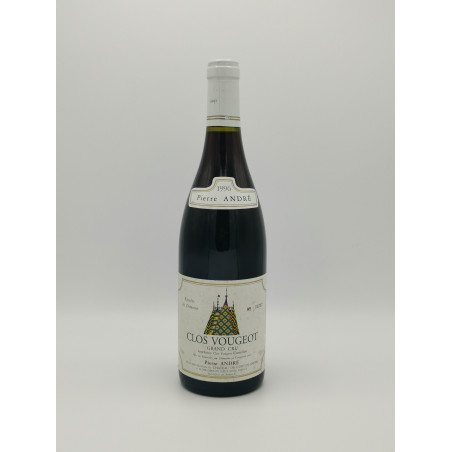 Clos de Vougeot Grand Cru 1996 Pierre André 75 cl 249,00 € Côte de Nuits chez Millésimes à la Carte