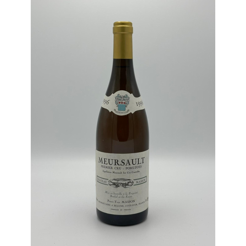 Meursault 1er Cru Poruzots 1996 Château Masson 75 cl 119,00 € Côte de Beaune chez Millésimes à la Carte