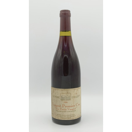 Vougeot 1er Cru Les Petits Vougeots 1986 Domaine Philipp 75 cl 149,00 € Côte de Nuits chez Millésimes à la Carte