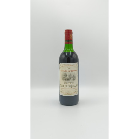 Château Tour de Paquillon Montagne Saint Emilion 1986 75cl 39,00 € Bordeaux chez Millésimes à la Carte
