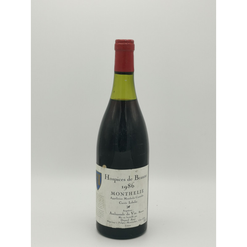 Monthelie 1er Cru 1986 Cuvée Lebelin 75cl Hospices de Beaune 129,00 € Les vins rouges chez Millésimes à la Carte