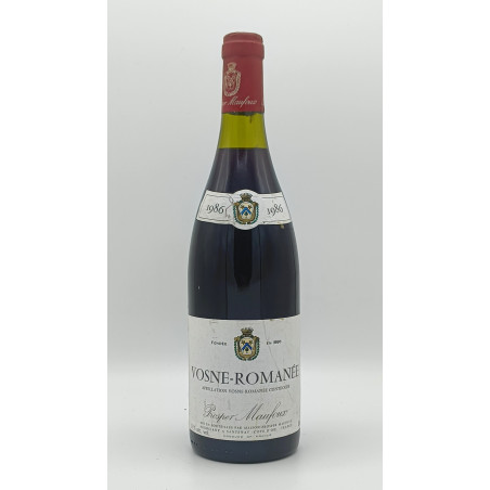 Vosne Romanée 1986 Prosper Maufoux 75 cl 135,00 € Côte de Nuits chez Millésimes à la Carte