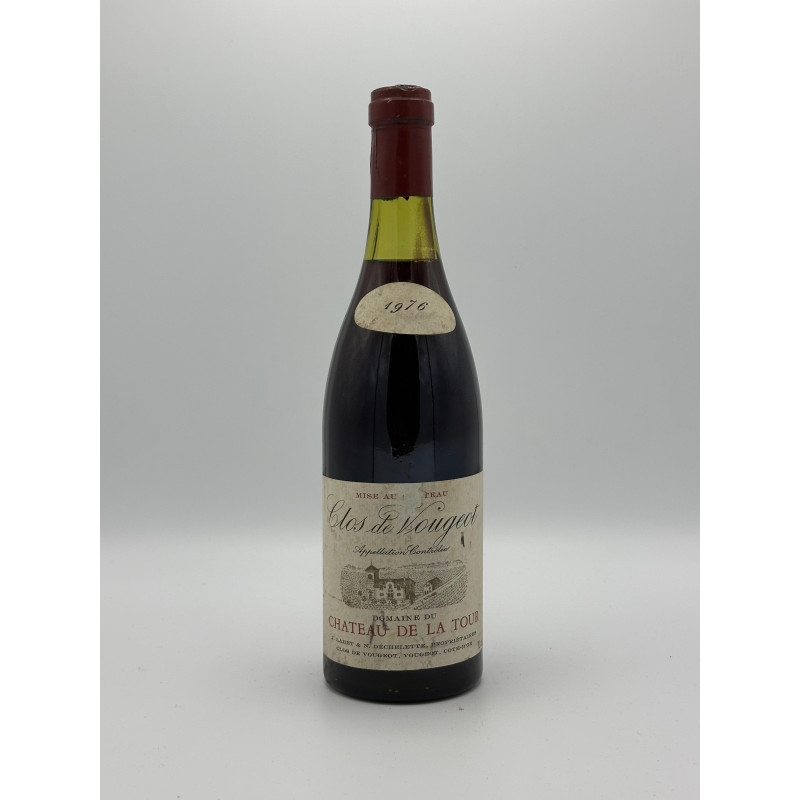 Clos de Vougeot Grand Cru 1976 Domaine du Château de la Tour 75 cl 385,00 € Rouge chez Millésimes à la Carte