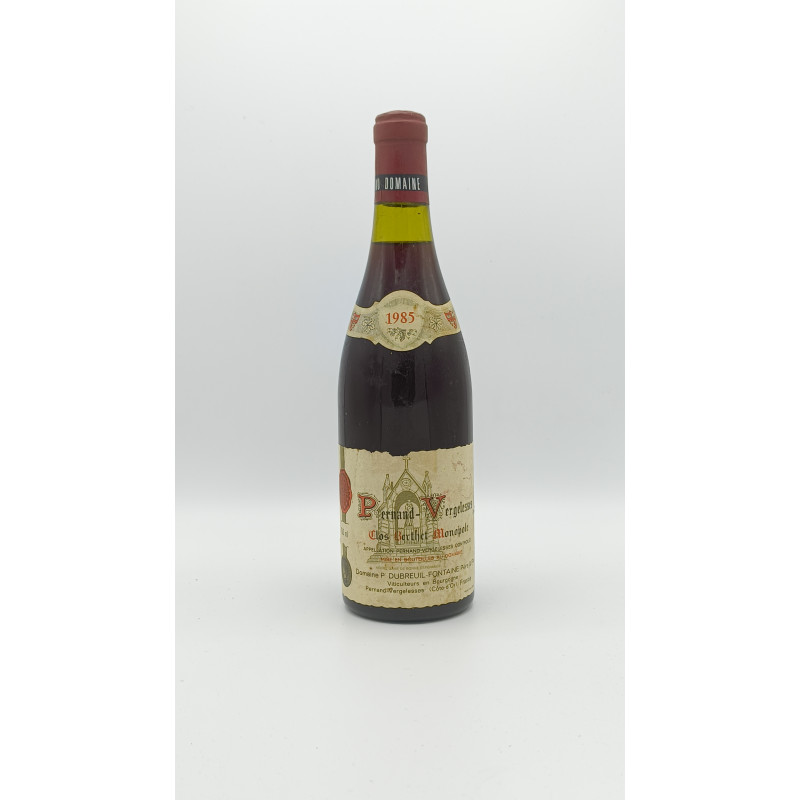 Pernand Vergelesses Clos Berthet Monopole 1985 Dubreuil Fontaine 75cl 85,00 € Côte de Beaune chez Millésimes à la Carte