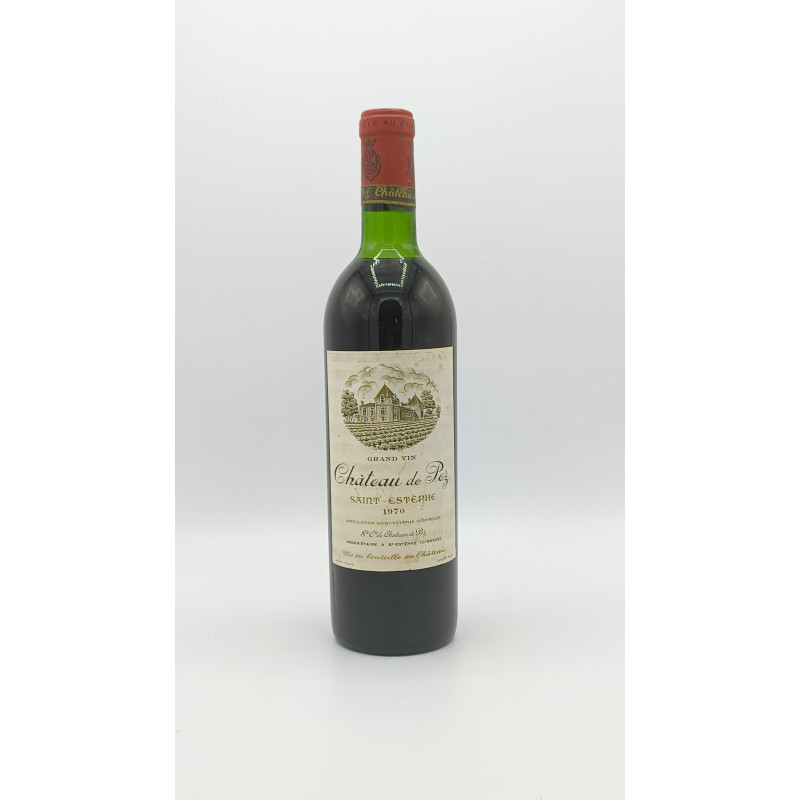 Château de Pez Saint Estèphe 1970 Cru Bourgeois 75cl 119,00 € Bordeaux chez Millésimes à la Carte