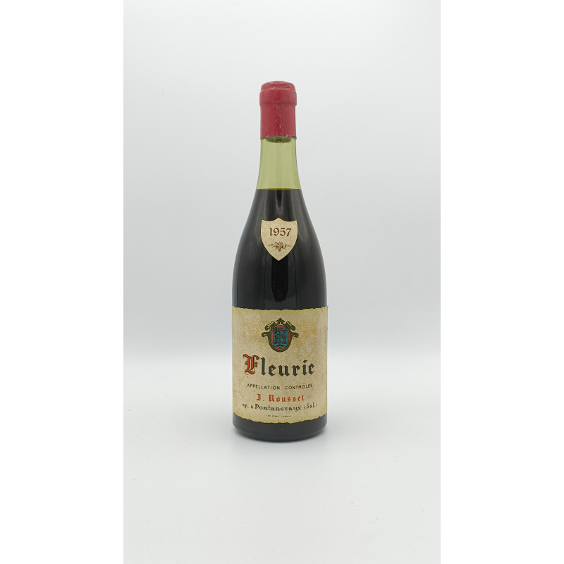 Fleurie 1957 J. Roussel 75 cl 99,00 € Beaujolais chez Millésimes à la Carte