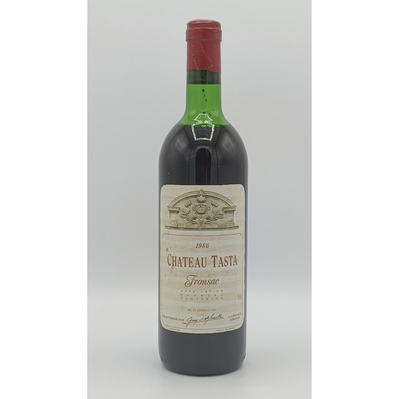 Château Tasta Fronsac 1986 75 cl 45,00 € Bordeaux chez Millésimes à la Carte