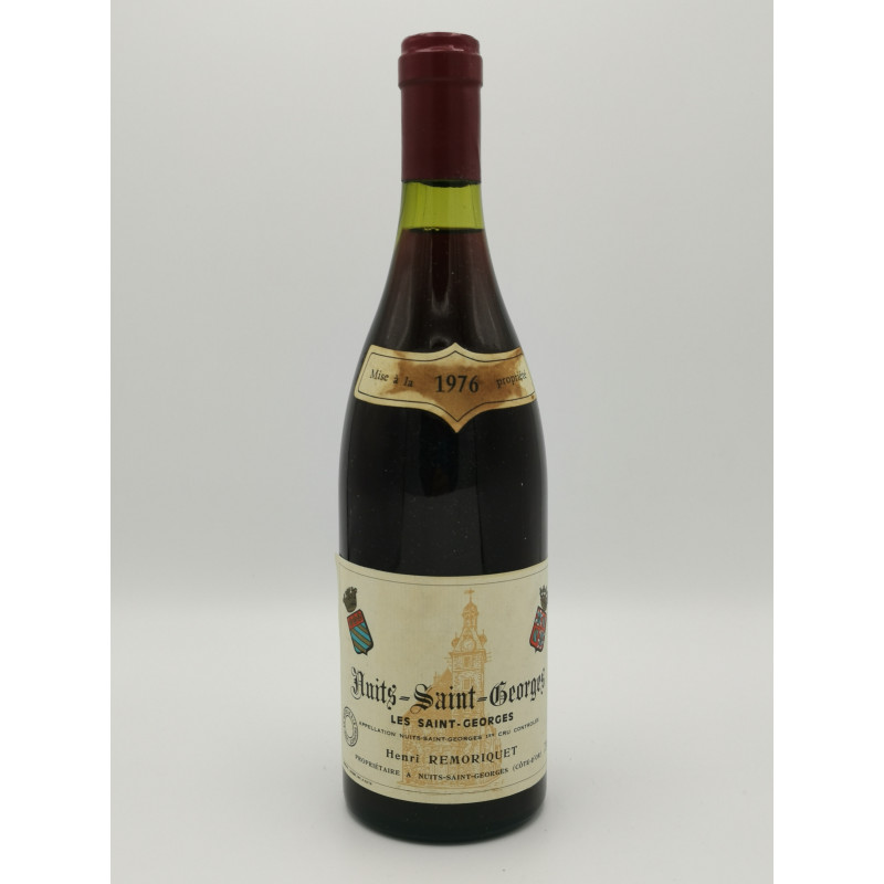 Nuits Saint Georges 1er Cru Les Saint Georges 1976 Henri Remoriquet 75cl 155,00 € Côte de Nuits chez Millésimes à la Carte