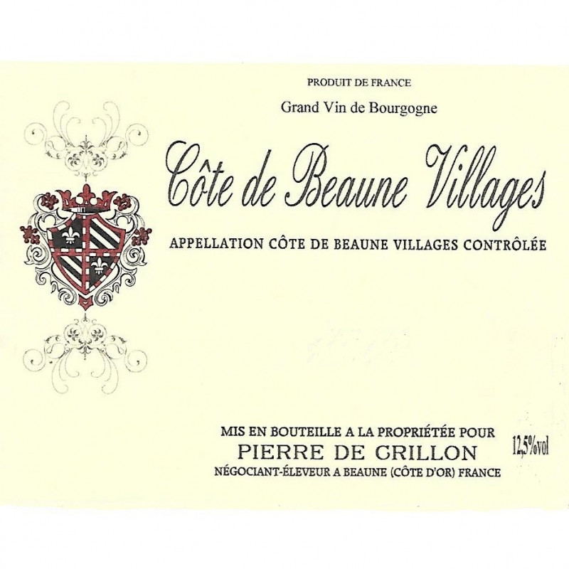 Côte de Beaune Villages 2006 Pierre de Crillon 150 cl 85,00 € 2006 chez Millésimes à la Carte